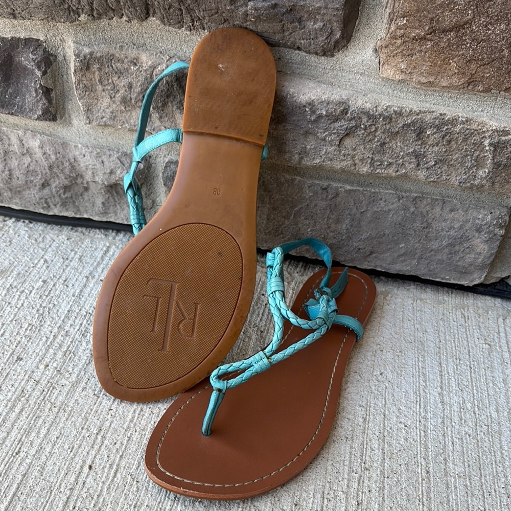 Ralph Lauren Women's Aqua Braided Sandals